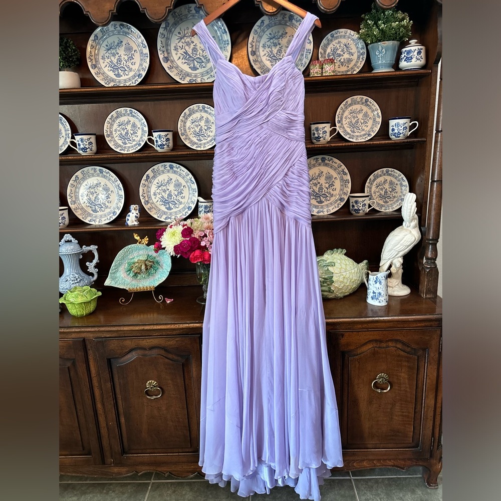 NWT Pamella Roland Lavender Chiffon Gown* Taking Reasonable Offers* - Picture 2 of 7